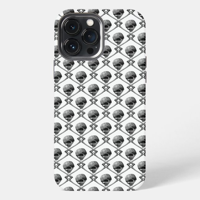 Schädel Craneo Muster iPhone 13 Pro Max Hülle (Rückseite)