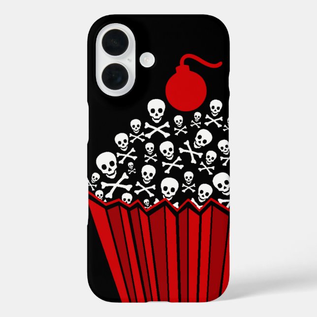 Schädel Cupcake Case-Mate iPhone Hülle (Rückseite)