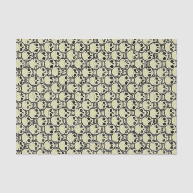 Schädel der Wand-O' Seidenpapier (Vorderseite)