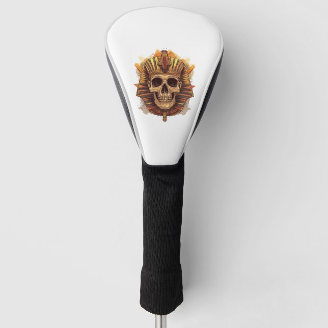 Schädel des Pharao Golf Headcover (Vorderseite)