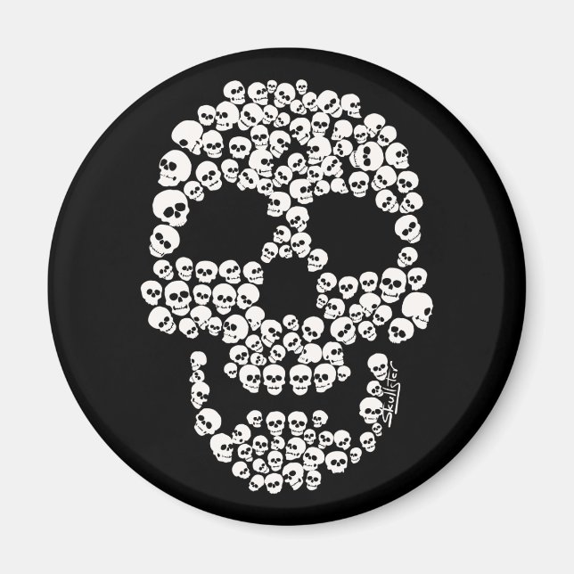 Schädel des Skulls Magnet (Vorne)