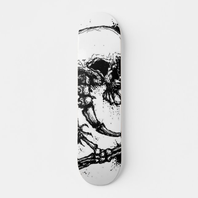 Schädel-Dorn und HandSkate-Brett Skateboard (Vorne)