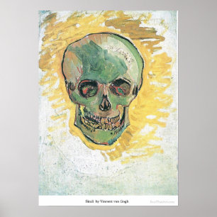 Schädel durch Vincent van Gogh Poster