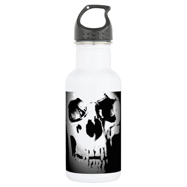 Schädel Edelstahlflasche (Vorderseite)