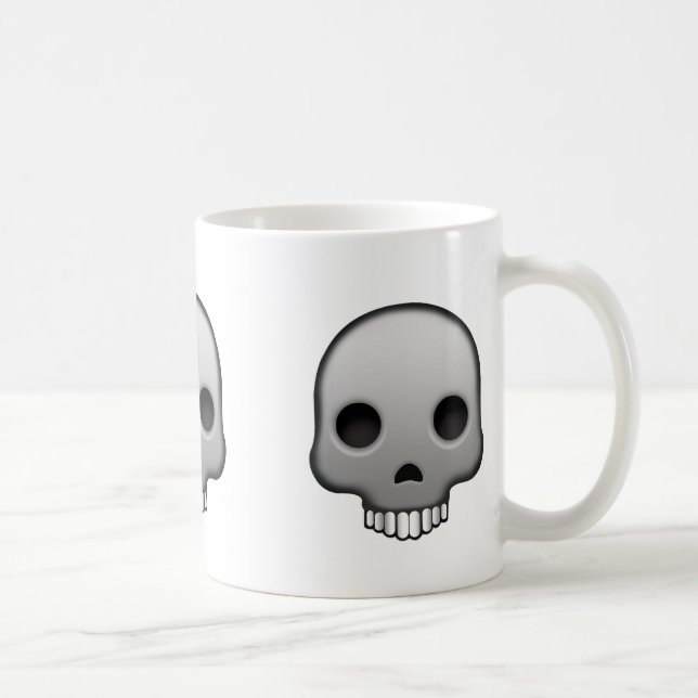 Schädel Emoji Kaffeetasse (Rechts)