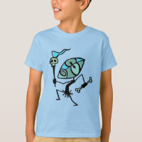 Schädel-Fackel Tiki Tänzer-Shirt durch Tiki tOny