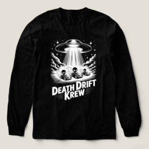 Schädel-Feuer-Rocker-Grafik mit schwarzem Kreis Tri-Blend Shirt