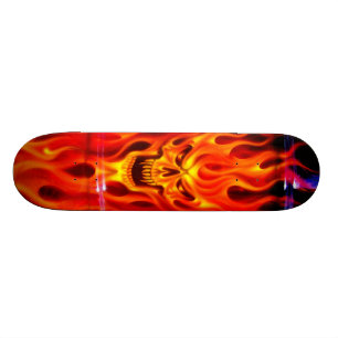 Schädel-Feuer - Skate-Plattform Skateboard