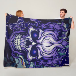 Schädel Fleecedecke