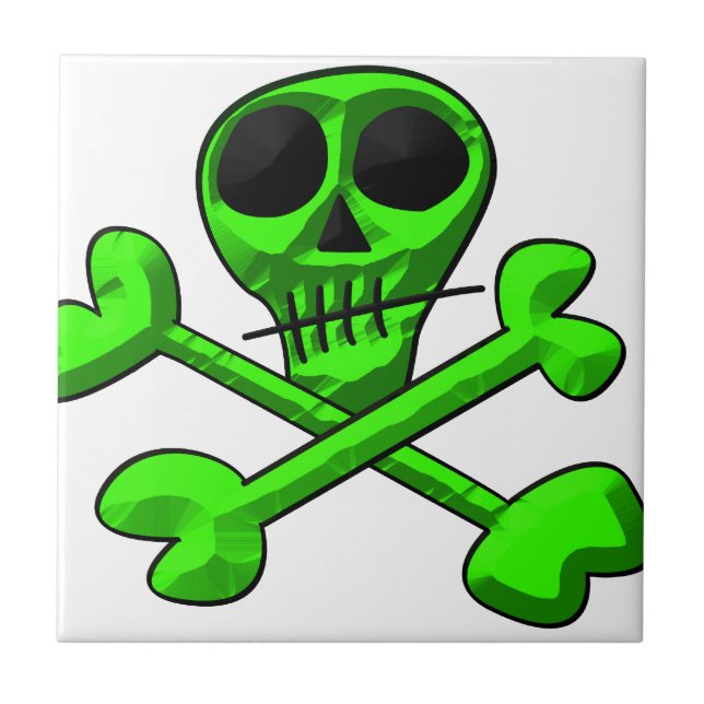 Schädel Fliese (Vorderseite)