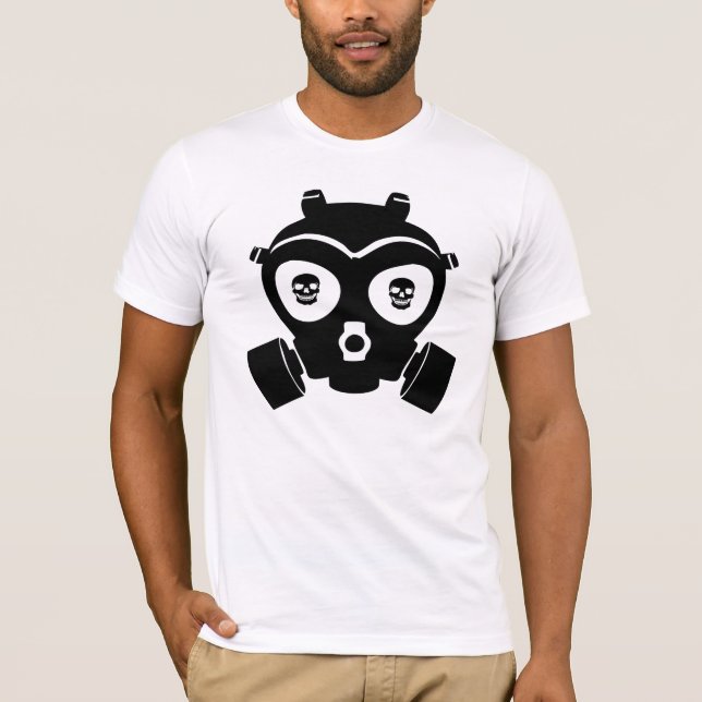 Schädel-Gasmaske T-Shirt (Vorderseite)