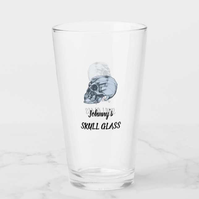 Schädel Glas (Vorderseite)