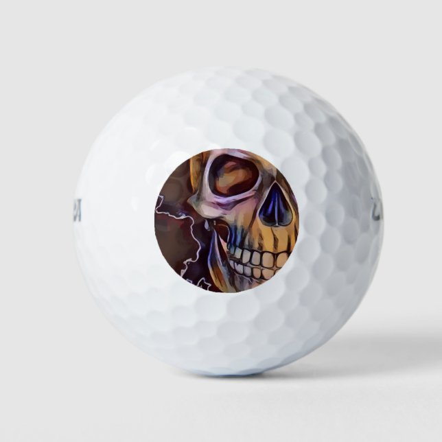 Schädel Golfball (Vorderseite)