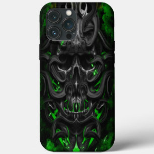 Schädel Grüner Bio-Funken Case-Mate iPhone Hülle