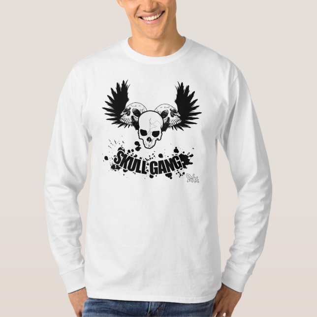 Schädel-Gruppe Longsleeve T-Shirt (Vorderseite)