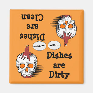 Schädel-Halloween-Spülmaschinen-Magnet Magnet