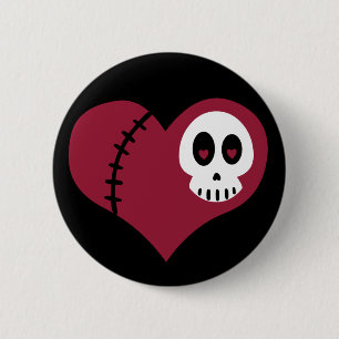 Schädel-Herz Button