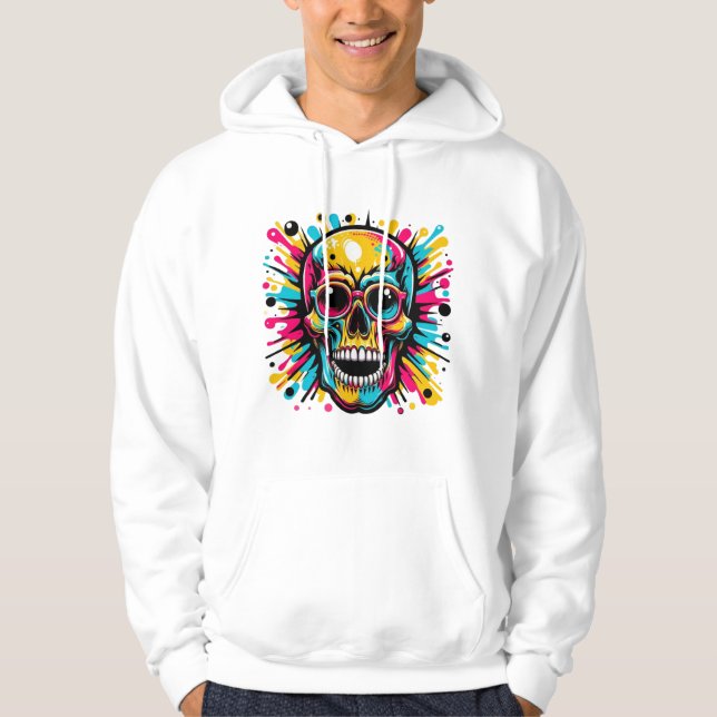 Schädel Hoodie (Vorderseite)