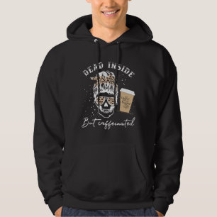 Schädel im Innern, aber koffeiniert Skelettmessy B Hoodie