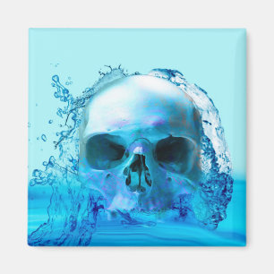 Schädel im Wasser Magnet