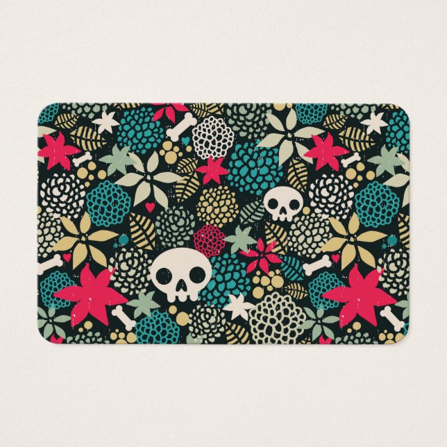 Schädel in Blume (Vorderseite)