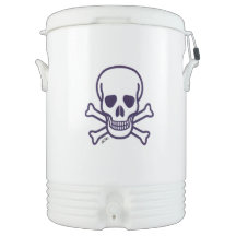 Schädel in Knochen Iglu Getränk cooler 10 gal