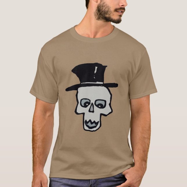 Schädel in Top Hat (Vorderseite)