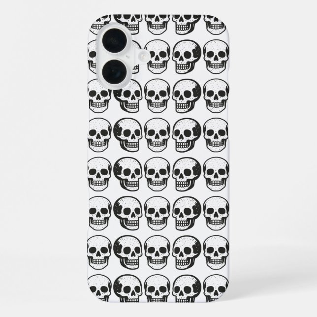 Schädel iPhone 16 Plus Hülle (Rückseite)