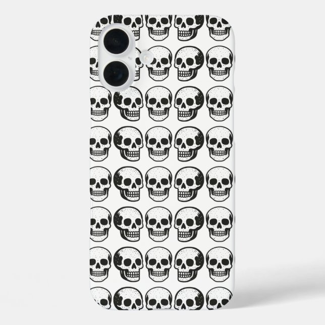 Schädel iPhone 16 Plus Hülle (Rückseite)