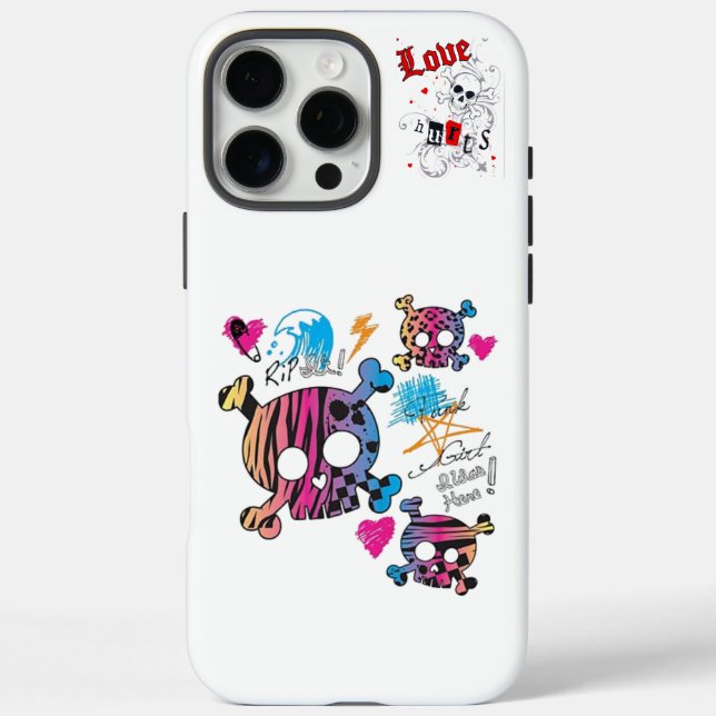 Schädel iPhone 16 Pro Max Hülle (Rückseite)