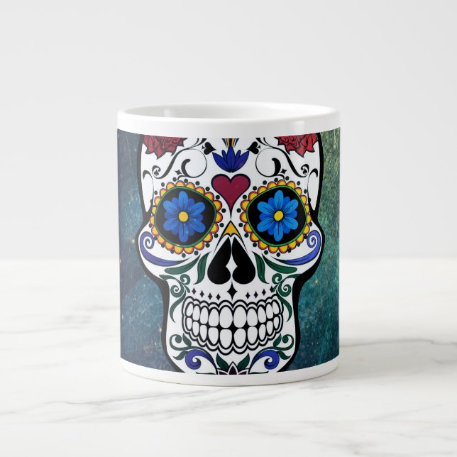 Schädel Jumbo-Tasse (Vorderseite)