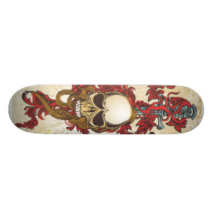 Schädel-Klinge-Skateboard Skateboard