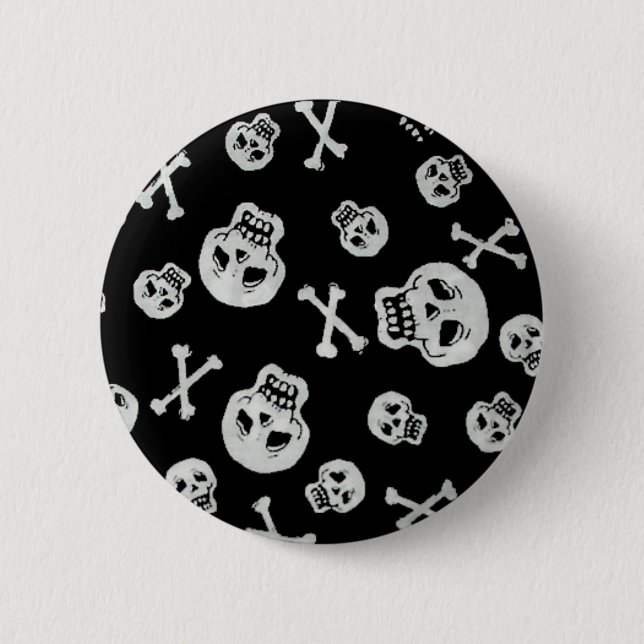 Schädel-Knopf Button (Vorderseite)