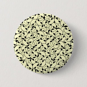Schädel - Knopf Button