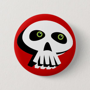 Schädel-Knopf Button