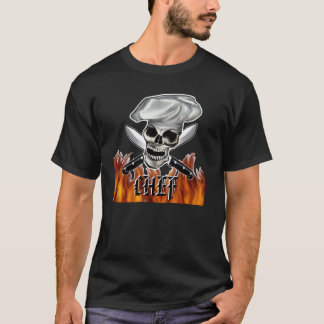Schädel-Kochs-Shirt T-Shirt