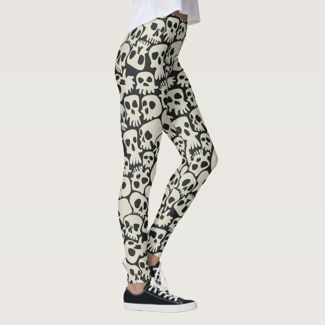 Schädel Leggings (Rechts)