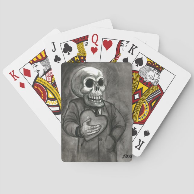 SCHÄDEL-LIEBE-KUNST-JACK JOYA SPIELKARTEN (Rückseite)