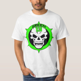 Schädel-Logo 2 mit Seiten versehen (Weiß) T-Shirt