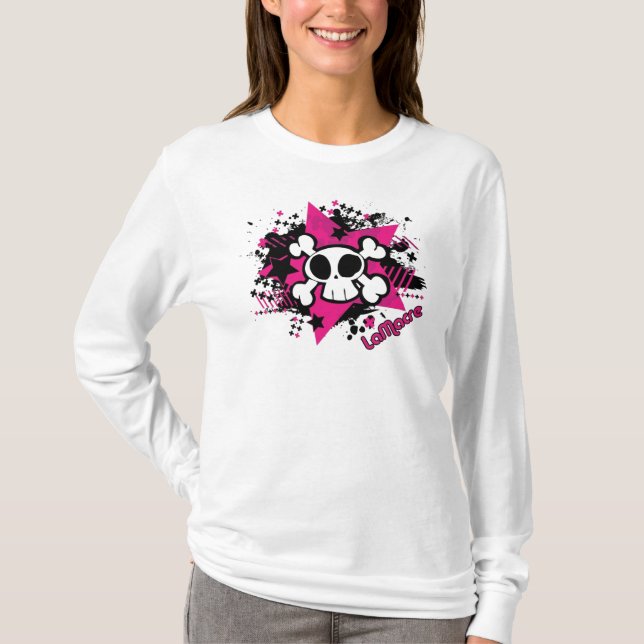 Schädel-MädchenHoodie T-Shirt (Vorderseite)