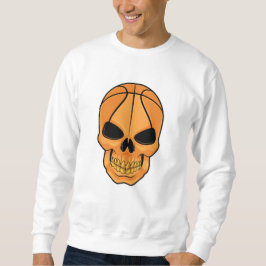 Schädel mit Basketballkopf Sweatshirt