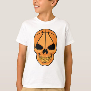 Schädel mit Basketballkopf T-Shirt