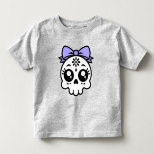 Schädel mit Bow Kleinkind T-shirt