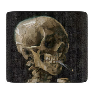 Schädel mit brennender Zigarette Vincent van Gogh Schneidebrett