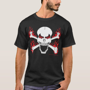 Schädel mit den gekreuzten Knochen und dem T - T-Shirt