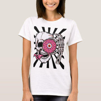 Schädel mit Donut-Auge T-Shirt