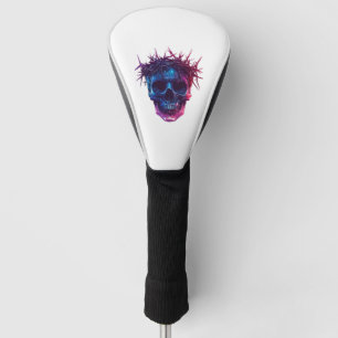 Schädel mit Dornenkrone Golf Headcover
