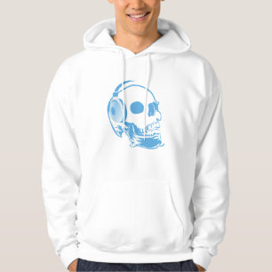 Schädel mit Kopfhörern Hoodie