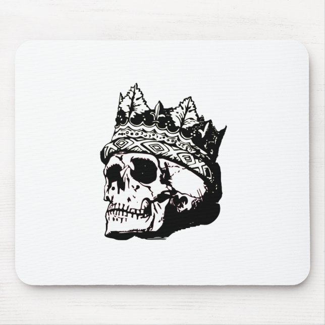 Schädel mit Krone Mousepad (Vorne)