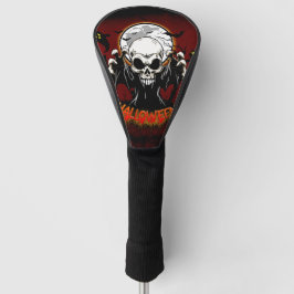 Schädel mit scharfen, bedrohlichen Zähnen Golf Headcover